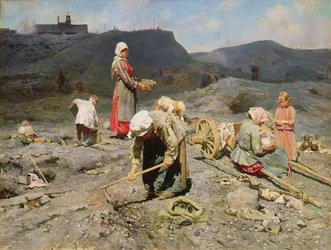 Poor People Gathering Coal at an Exhausted Mine, 1894